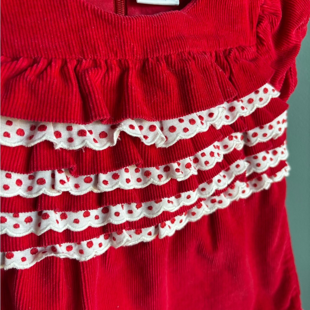 Hanna Andersson Red Corduroy Dress - Picture 3 of 12